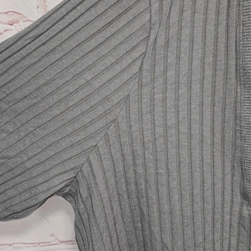Nike Yoga Luxe Gray Ribbed Cover-Up Long Sleeve Womens Size 2x